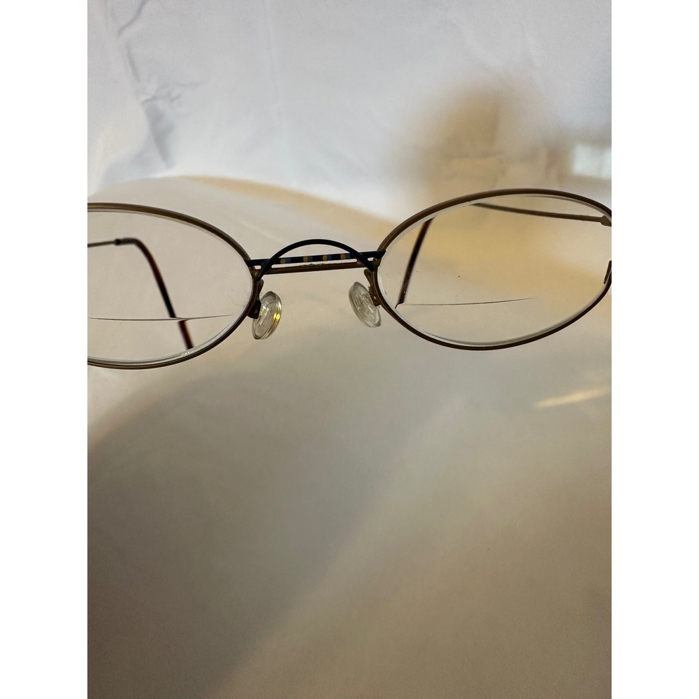 Calvin Klein Vintage Oval Eyeglasses Bronze Metal Frames Made in Italy CK 7242 - Picture 3 of 8